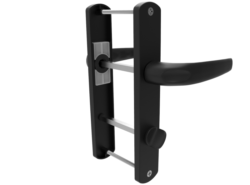 DOOR HANDLE AL SOLO WC TYPE 9005 MATTE