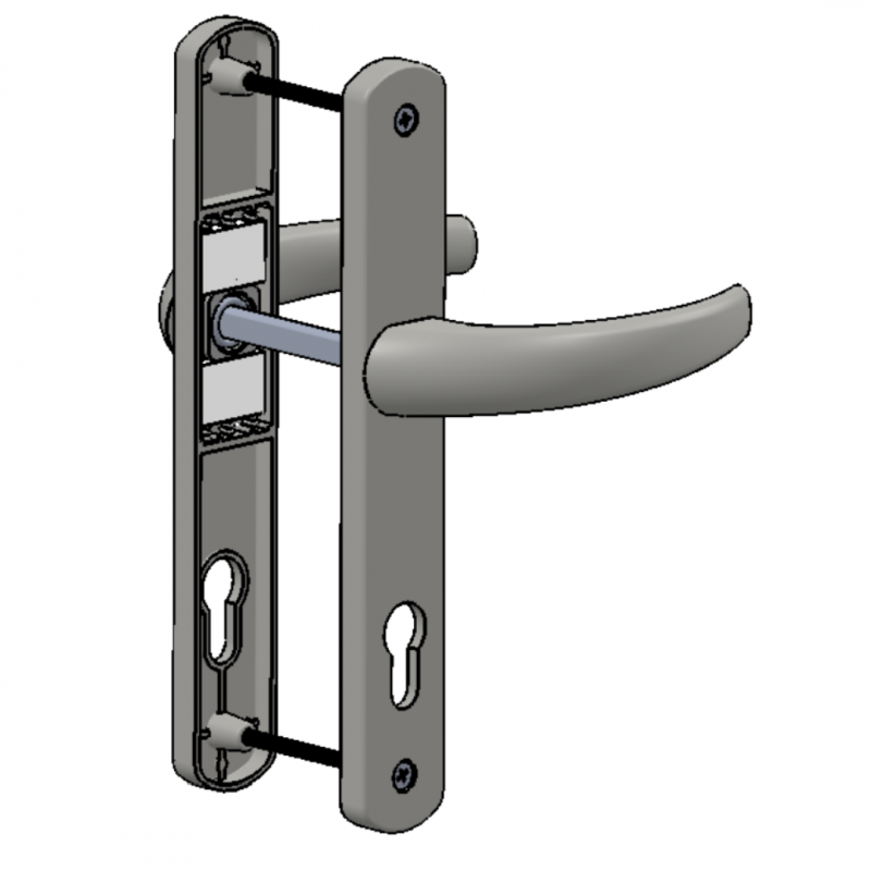 DOOR HANDLE AL EGE 92 MM AXIS LONG&WIDE 8003