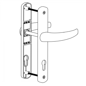 DOOR HANDLE AL EGE 92 MM AXIS LONG&WIDE 8003