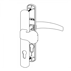 DOOR HANDLE AL EGE 92 MM AXIS LONG&WIDE PULL TYPE 8003