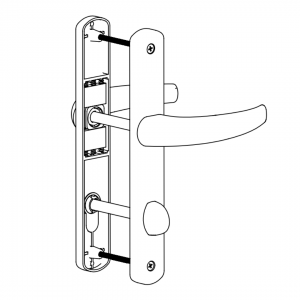 DOOR HANDLE AL EGE WC TYPE LONG&WIDE 9005 MATTE