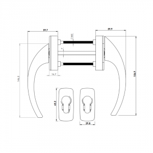 SLIDING GROUP AL EGE SET WITH ROSETTE 8003