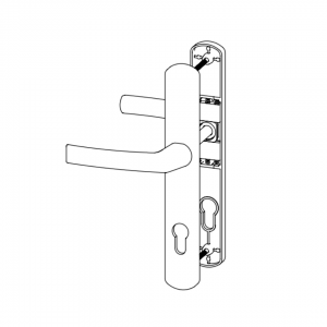 DOOR HANDLE AL LARA 92 MM AXIS LONG&WIDE 8003