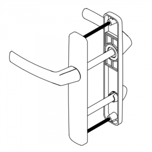 DOOR HANDLE AL LARA BALCONY TYPE ELOXAL FINISH