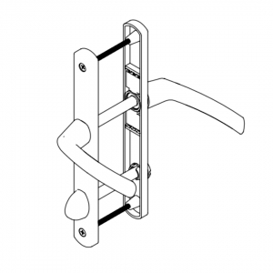 DOOR HANDLE AL LARA WC TYPE LONG&WIDE ELOXAL FINISH