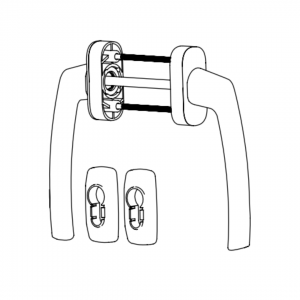 SLIDING GROUP AL JUMBO LARA SET WITH ROSETTE 9016