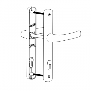 DOOR HANDLE AL JUMBO MILANO 85 MM AXIS LONG&WIDE BRONZE FINISH