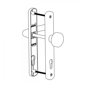 DOOR HANDLE AL JUMBO MILANO 85 MM AXIS LONG&WIDE KNOB TYPE 8022