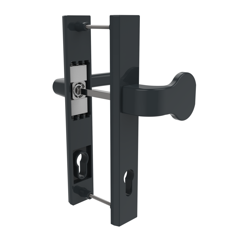 DOOR HANDLE AL JUMBO MILANO 92 MM AXIS 46 MM STRONG PULL TYPE 7016
