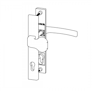 DOOR HANDLE AL JUMBO MILANO 92 MM AXIS 46 MM STRONG PULL TYPE 8003