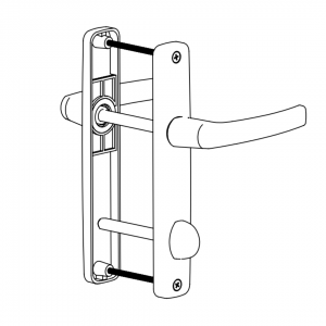 DOOR HANDLE AL MILANO BALCONY TYPE ELOXAL FINISH