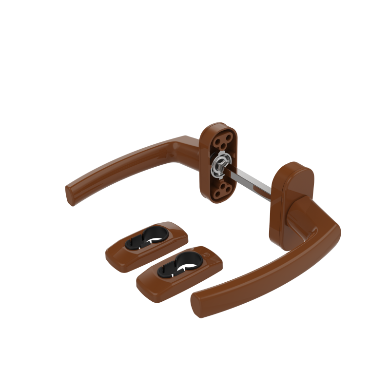 DOOR HANDLE AL MILANO LEVER WITH ROSETTE 8003