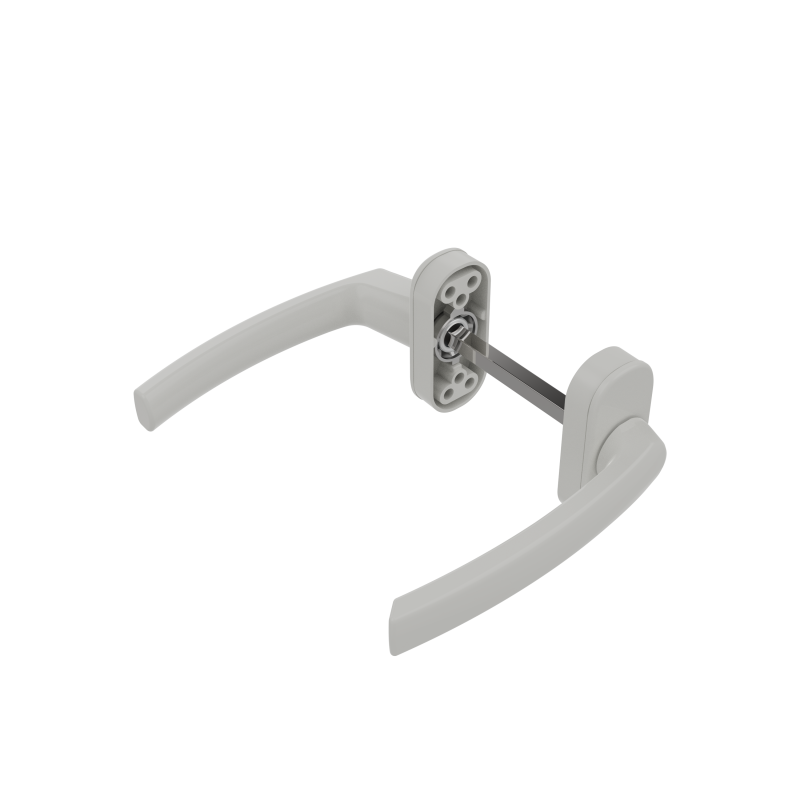 DOOR HANDLE AL MILANO FLAT LEVER 9016