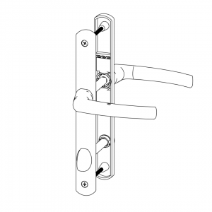 DOOR HANDLE AL MILANO WC TYPE LONG&NARROW 1013