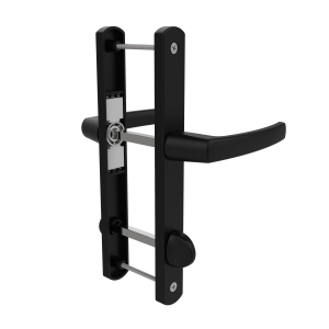 DOOR HANDLE AL MILANO WC TYPE LONG&NARROW 9005 MATTE