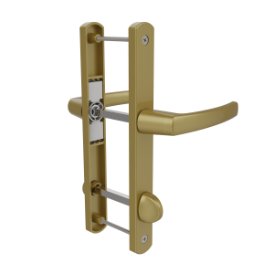 DOOR HANDLE AL MILANO WC TYPE LONG&NARROW GOLD FINISH