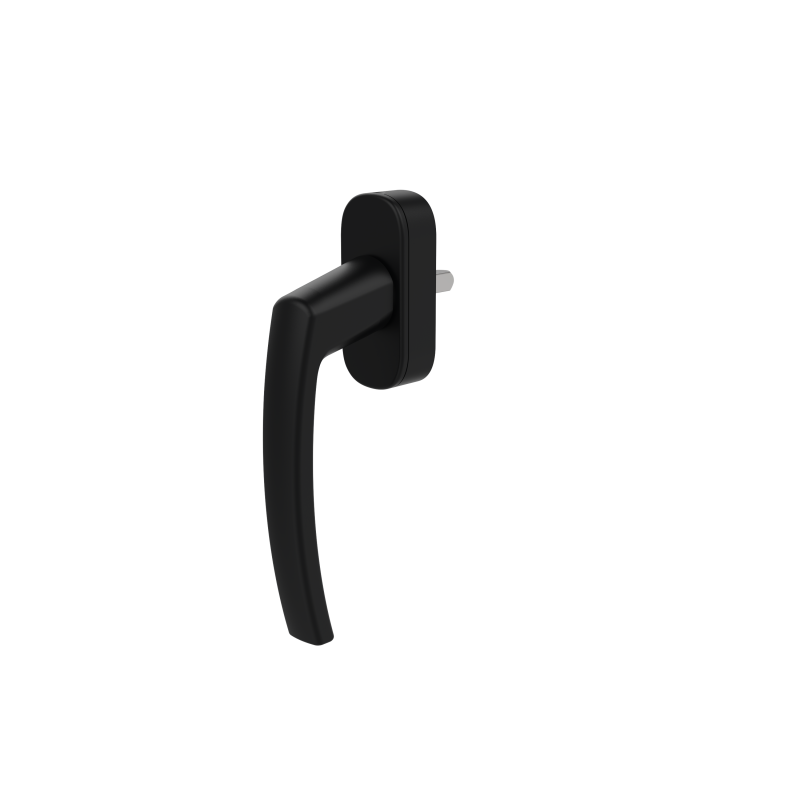 WINDOW HANDLE AL MILANO ACOUSTIC 9005 MATTE