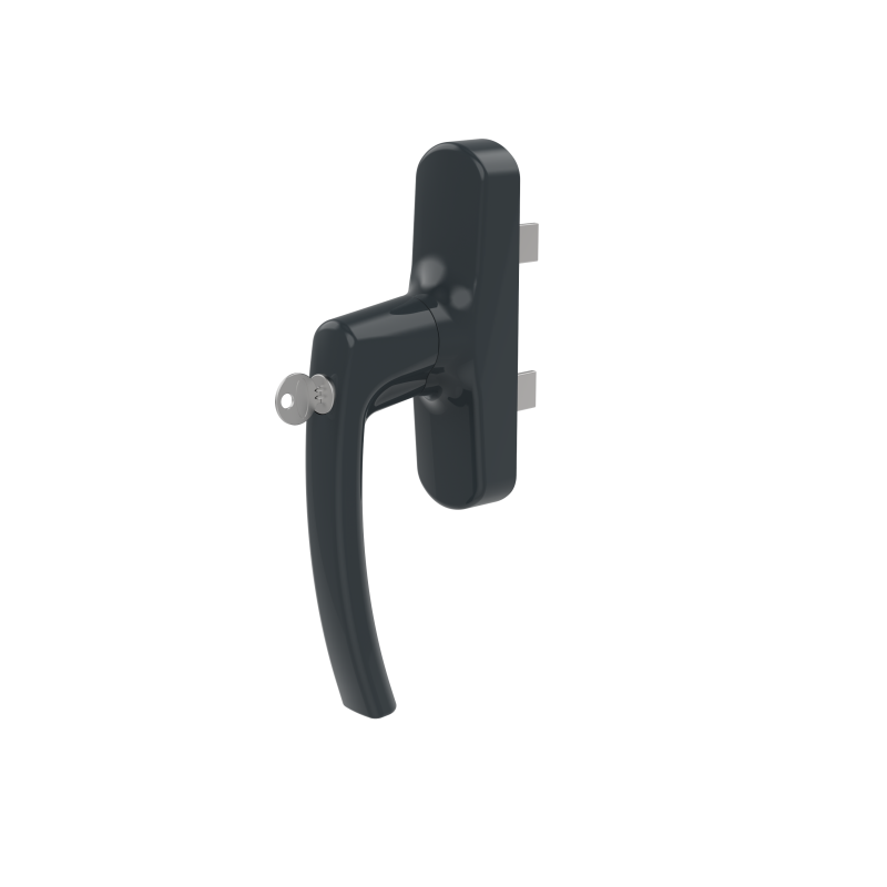 WINDOW HANDLE AL MILANO AXIAL DOUBLE FORKED LOCKABLE 7016