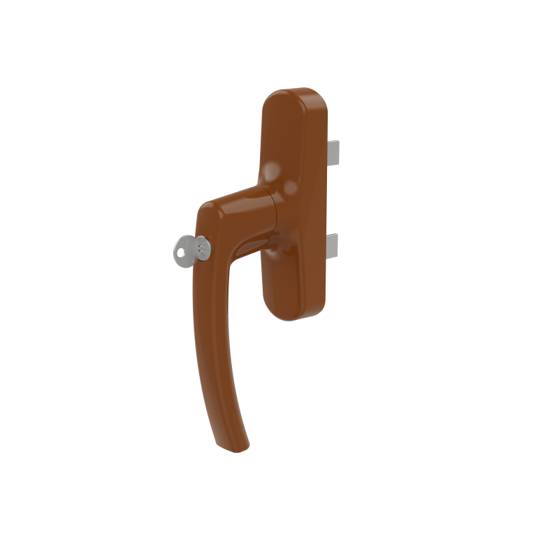 WINDOW HANDLE AL MILANO AXIAL DOUBLE FORKED LOCKABLE 8003