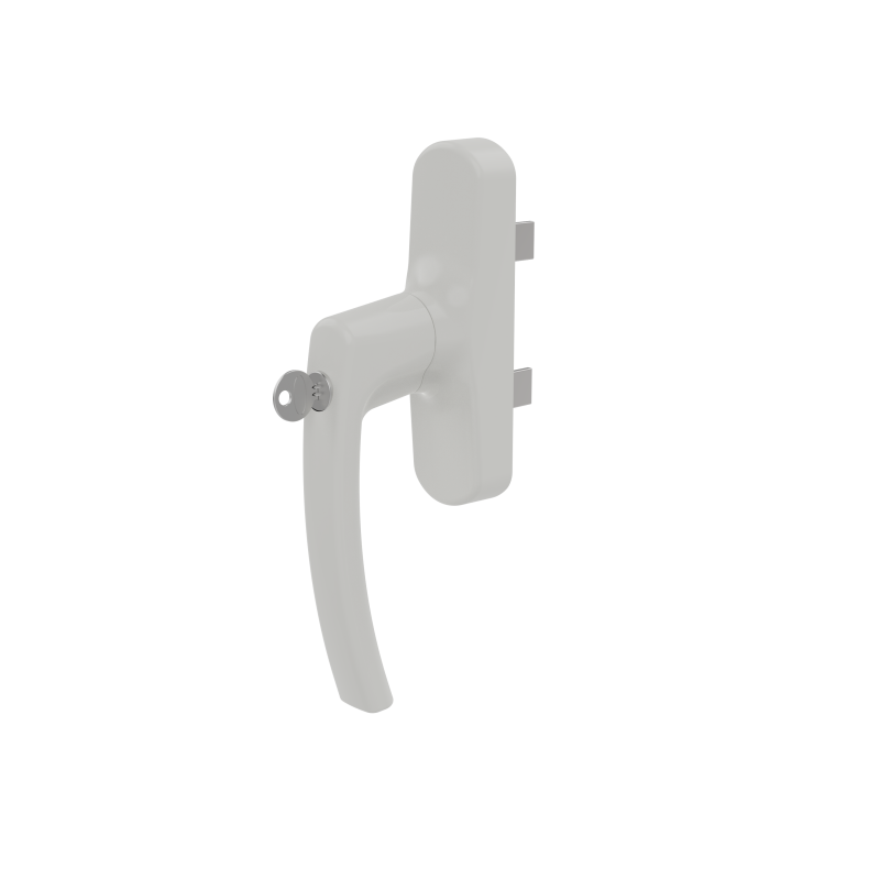 WINDOW HANDLE AL MILANO AXIAL DOUBLE FORKED LOCKABLE 9016