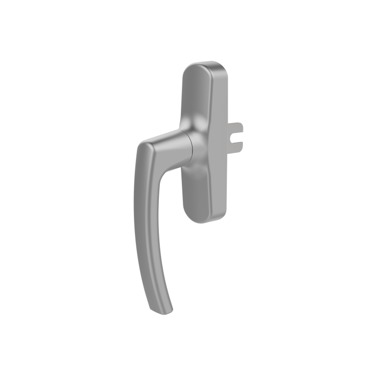 WINDOW HANDLE AL MILANO AXIAL SHORT FORKED ELOXAL FINISH