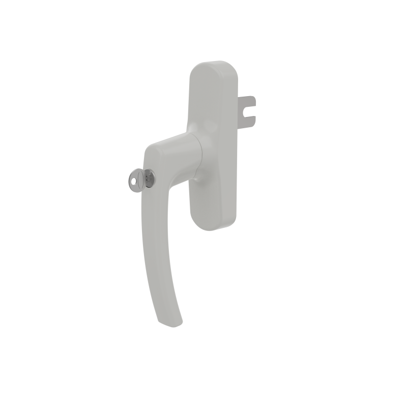 WINDOW HANDLE AL MILANO AXIAL SINGLE FORKED LOCKABLE 9016