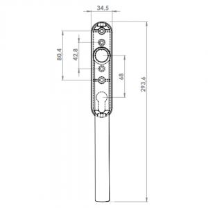 SLIDING GROUP AL JUMBO MILANO HEBE SCHIEBE DOUBLE SET WITH BARREL HOLE 8003