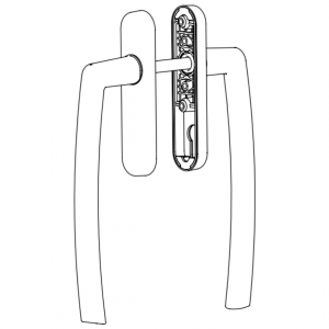 SLIDING GROUP AL JUMBO MILANO HEBE SCHIEBE DOUBLE SET WITHOUT BARREL HOLE 9005 MATTE