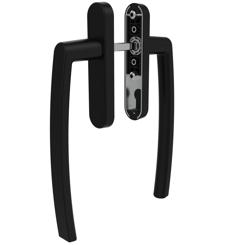 SLIDING GROUP AL JUMBO MILANO HEBE SCHIEBE DOUBLE SET WITHOUT BARREL HOLE 9005 MATTE