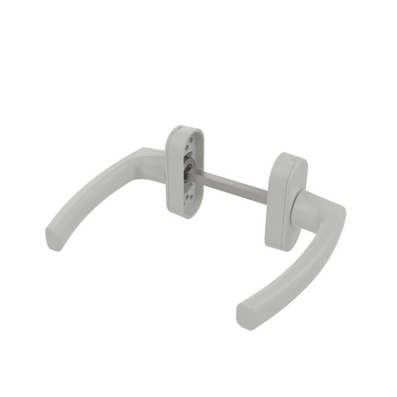 DOOR HANDLE AL JUMBO MILANO LEVER 9016
