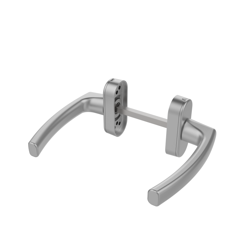 DOOR HANDLE AL JUMBO MILANO LEVER ELOXAL FINISH