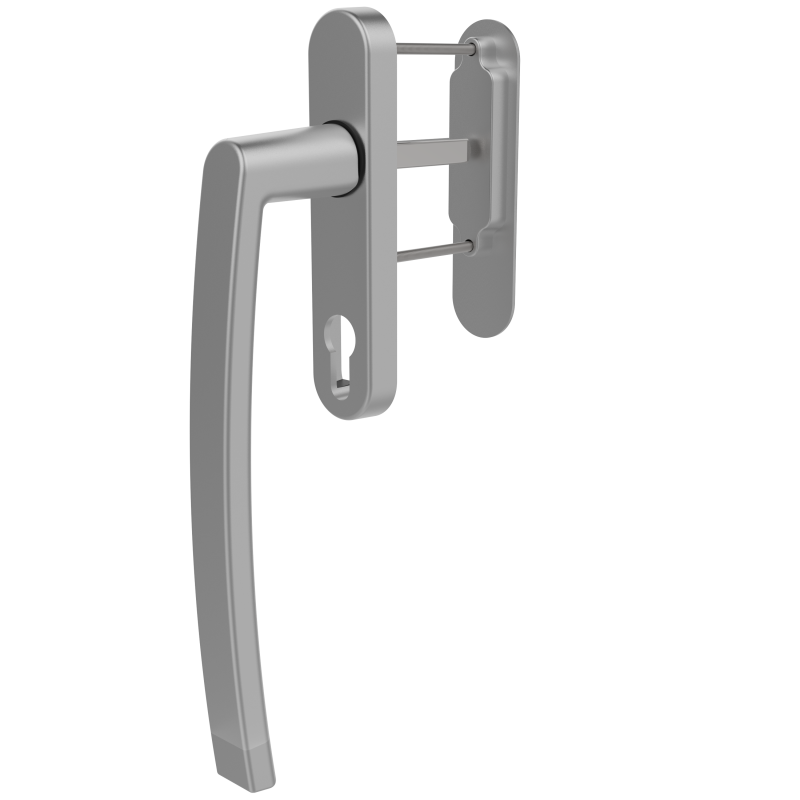 SLIDING GROUP AL JUMBO MILANO HEBE SCHIEBE BUILT-IN HANDLE WITH BARREL HOLE ELOXAL FINISH