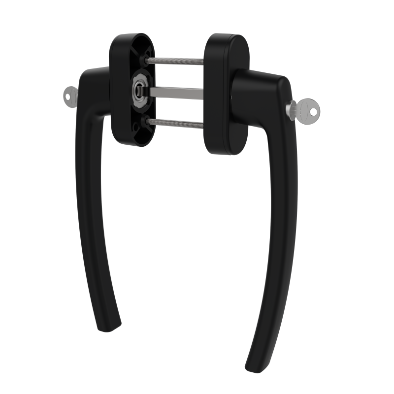 SLIDING GROUP AL MEGA MILANO SET LOCKABLE 9005 MATTE