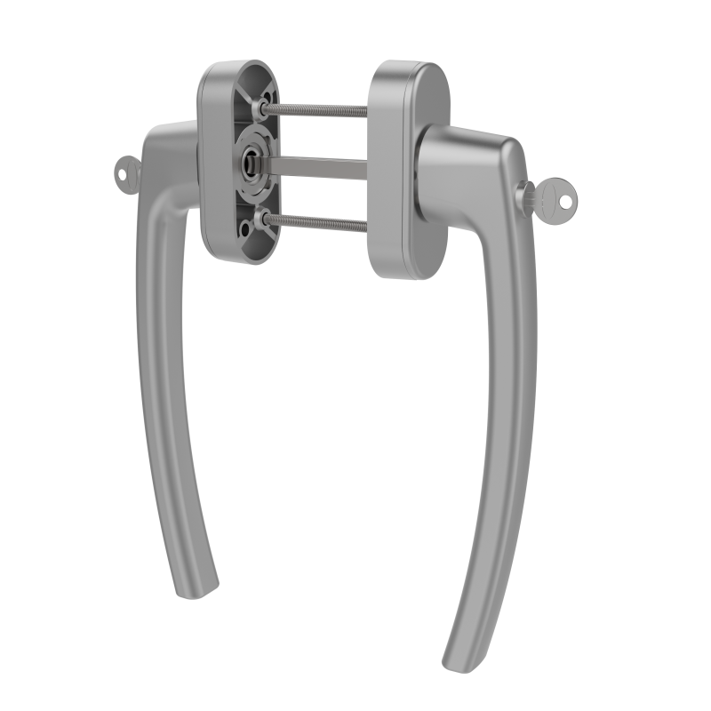 SLIDING GROUP AL MEGA MILANO SET LOCKABLE ELOXAL FINISH