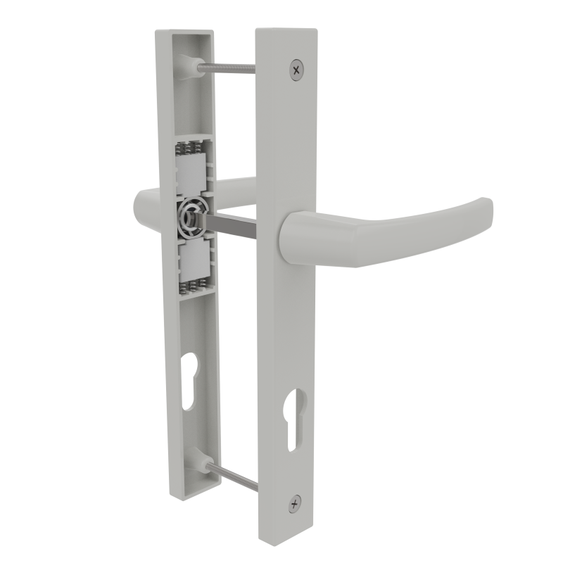 DOOR HANDLE AL MILANO 85 MM AXIS 30 MM LONG&ANGULAR 9016
