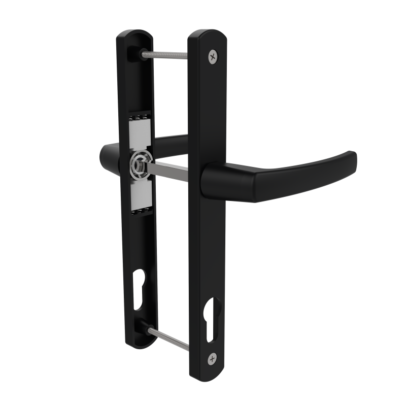 DOOR HANDLE AL MILANO 92 MM AXIS LONG&NARROW 9005 MATTE