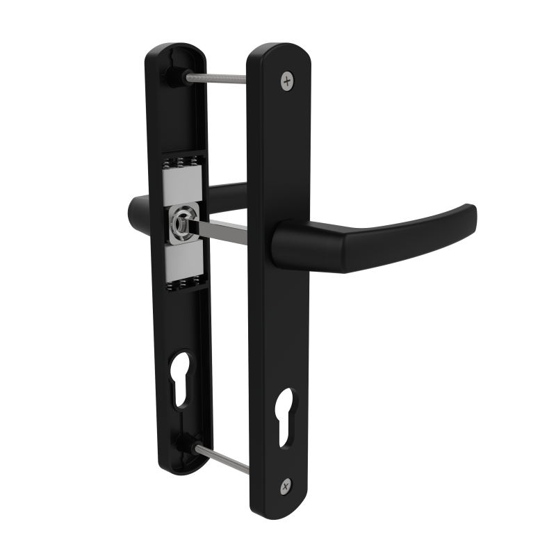 DOOR HANDLE AL MILANO 92 MM AXIS LONG&WIDE 9005 MATTE
