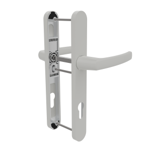 DOOR HANDLE AL MILANO 92 MM AXIS WITH 30 MM ZAMAC BODY 9016